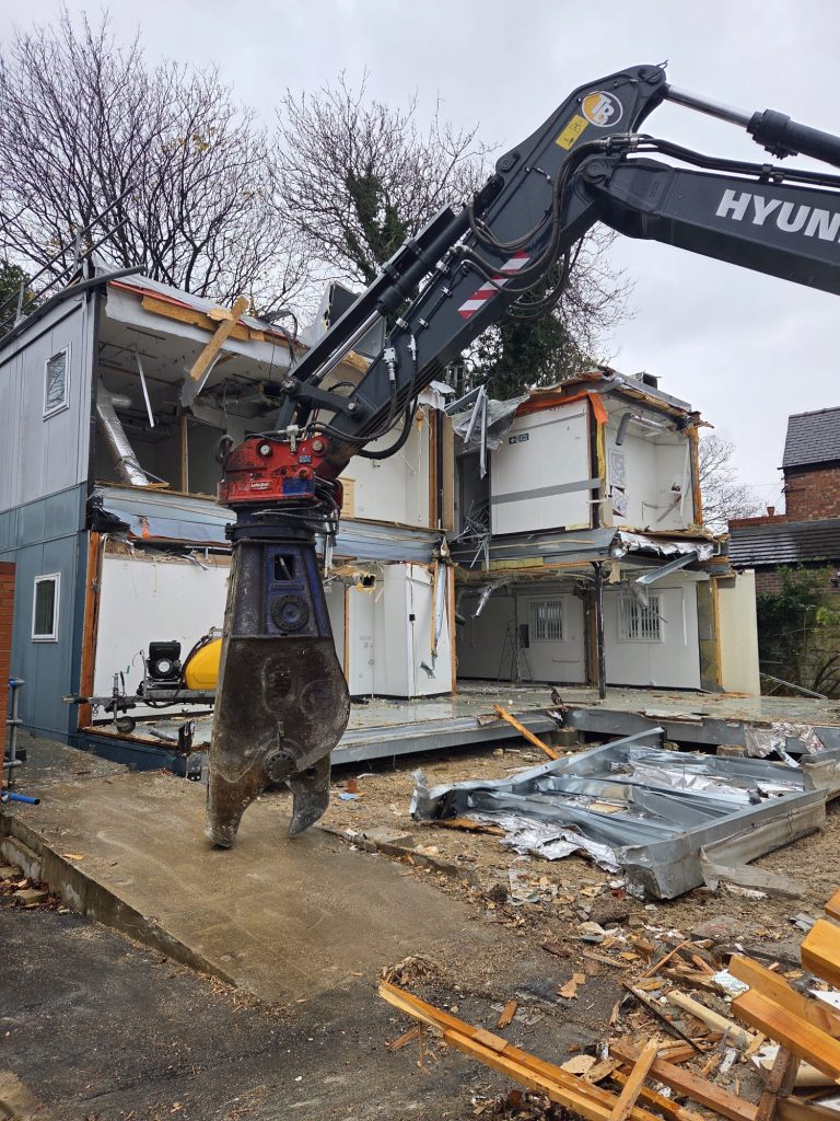 The Christie Hospital Manchester demolition — on site