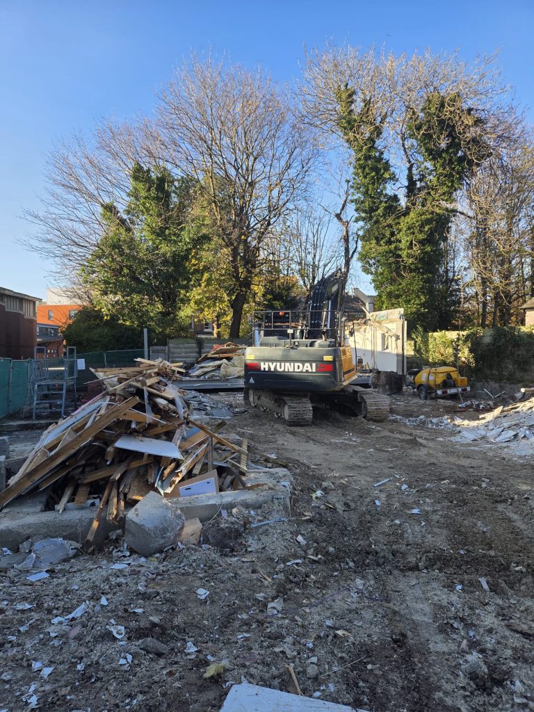 Christie Hospital — controlled demolition