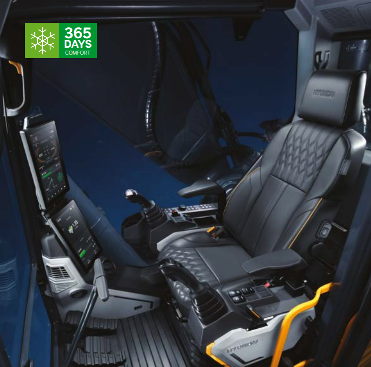 Hyundai HX360L excavator technical specifications and feature overview — FEH electrohydraulic system, EPOS control, 36 tonne demolition machine